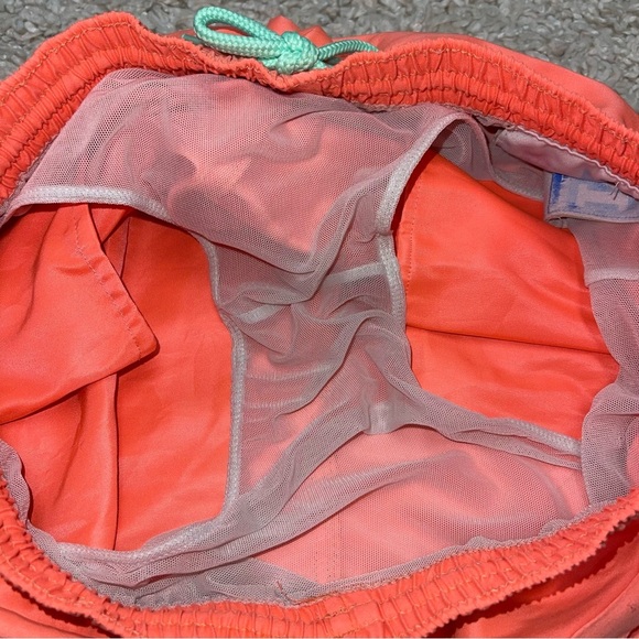 Chubbies Swim Trunks Men's Size Medium Neon Orange Bright Lined Shorts Swim - Picture 5 of 8